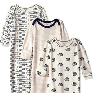 Nature Baby Organic Cotton Bed Gowns 0-6M